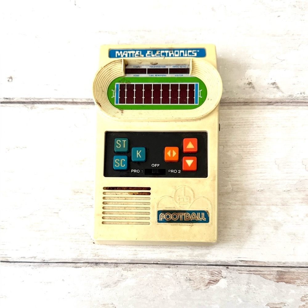 Mattel Classic Football Handheld Electronic Games Videogame Retro Toys